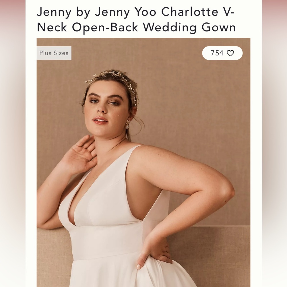 Jenny Yoo Charlotte Wedding Gown - Sz. 16 - NWOT, NEVER WORN - Picture 2 of 10
